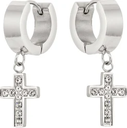 Herren Creolen - Steel Cross