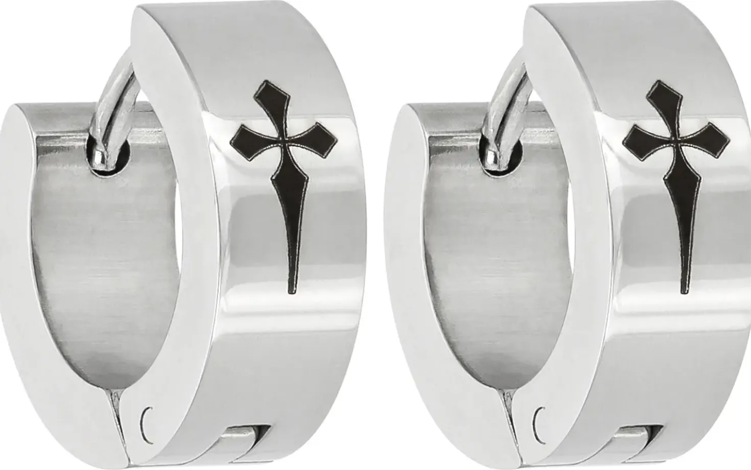 Herren Creolen - Timeless Cross