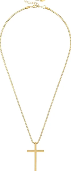 Herren Kette - Gold Cross