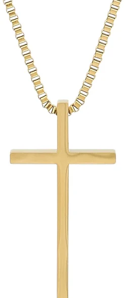 Herren Kette - Gold Cross