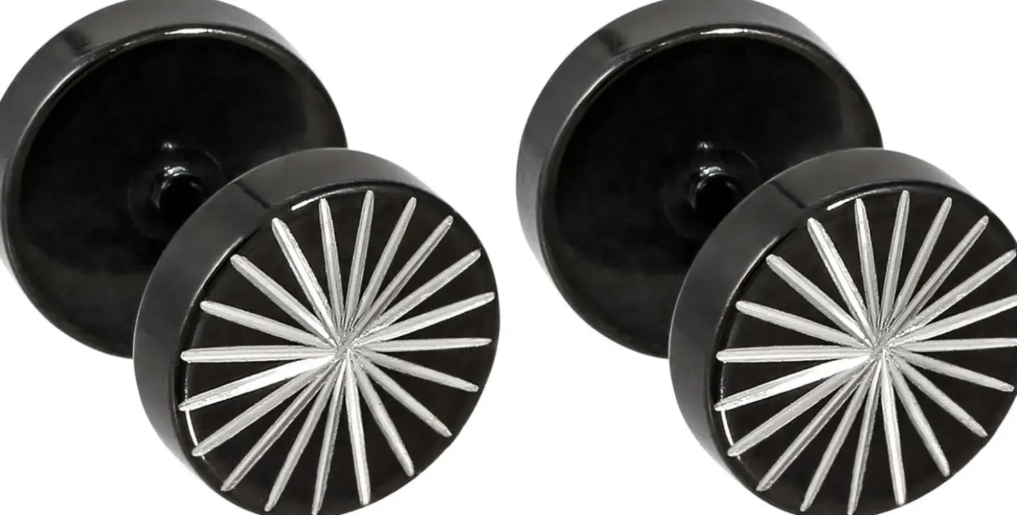 Herren Ohrstecker - Black Star
