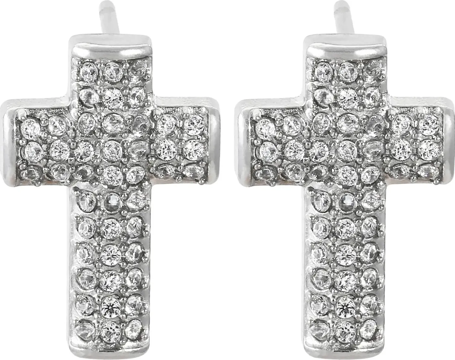 Herren Ohrstecker - Sparkling Cross