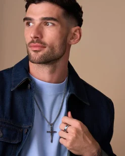 Herren Ring - Blue Stripe