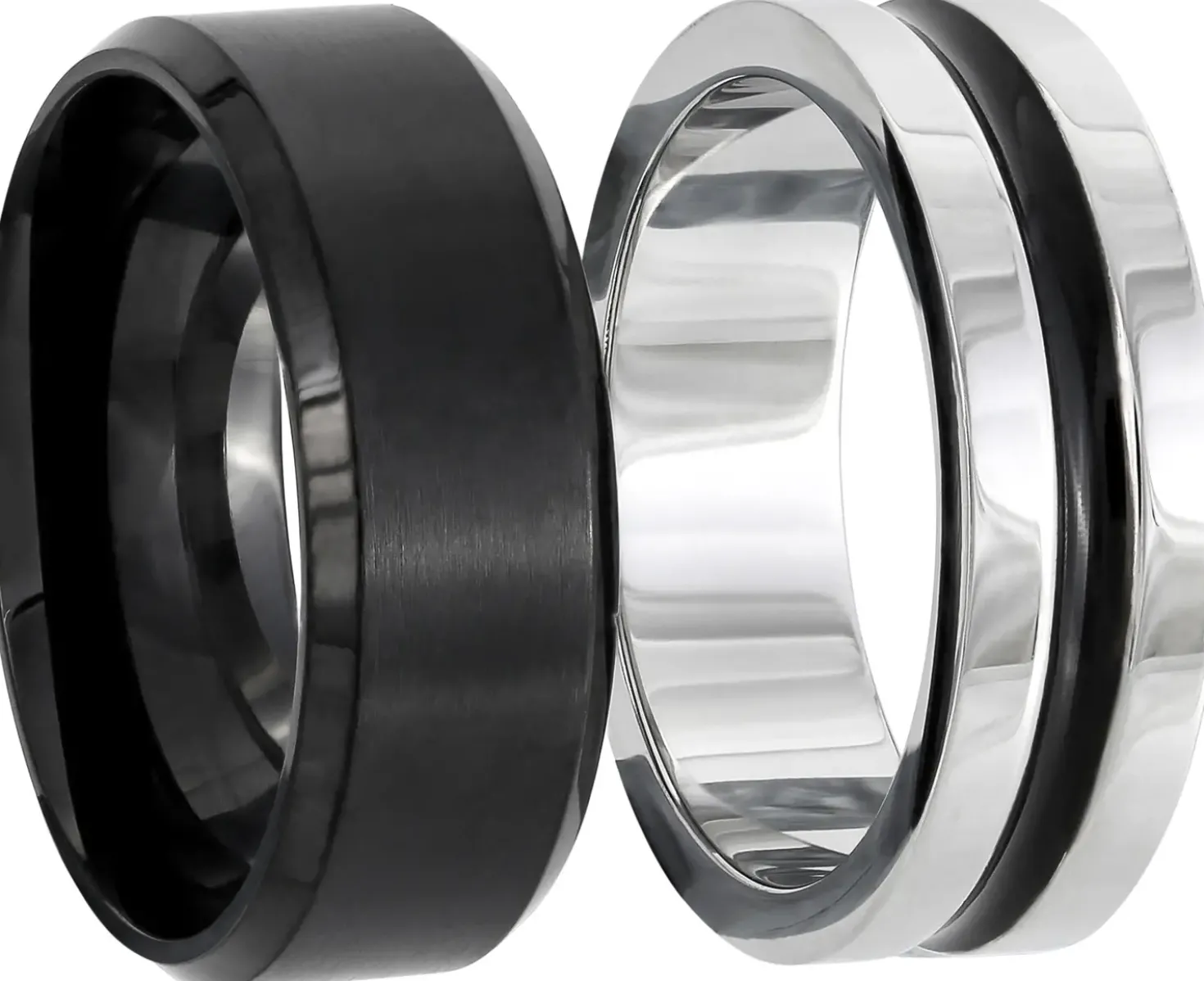 Herren Ring-Set - Steel Black