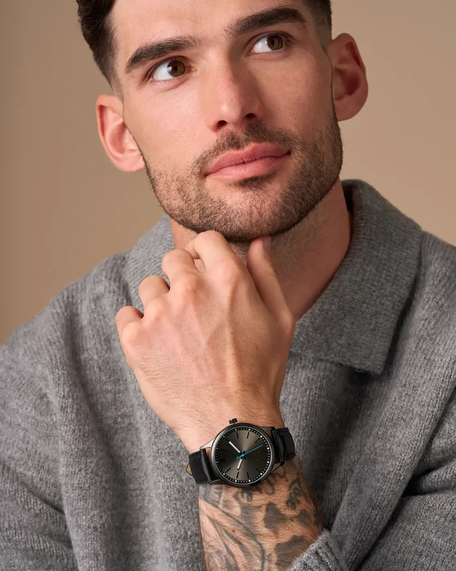 Herren Uhr - Smoky Black