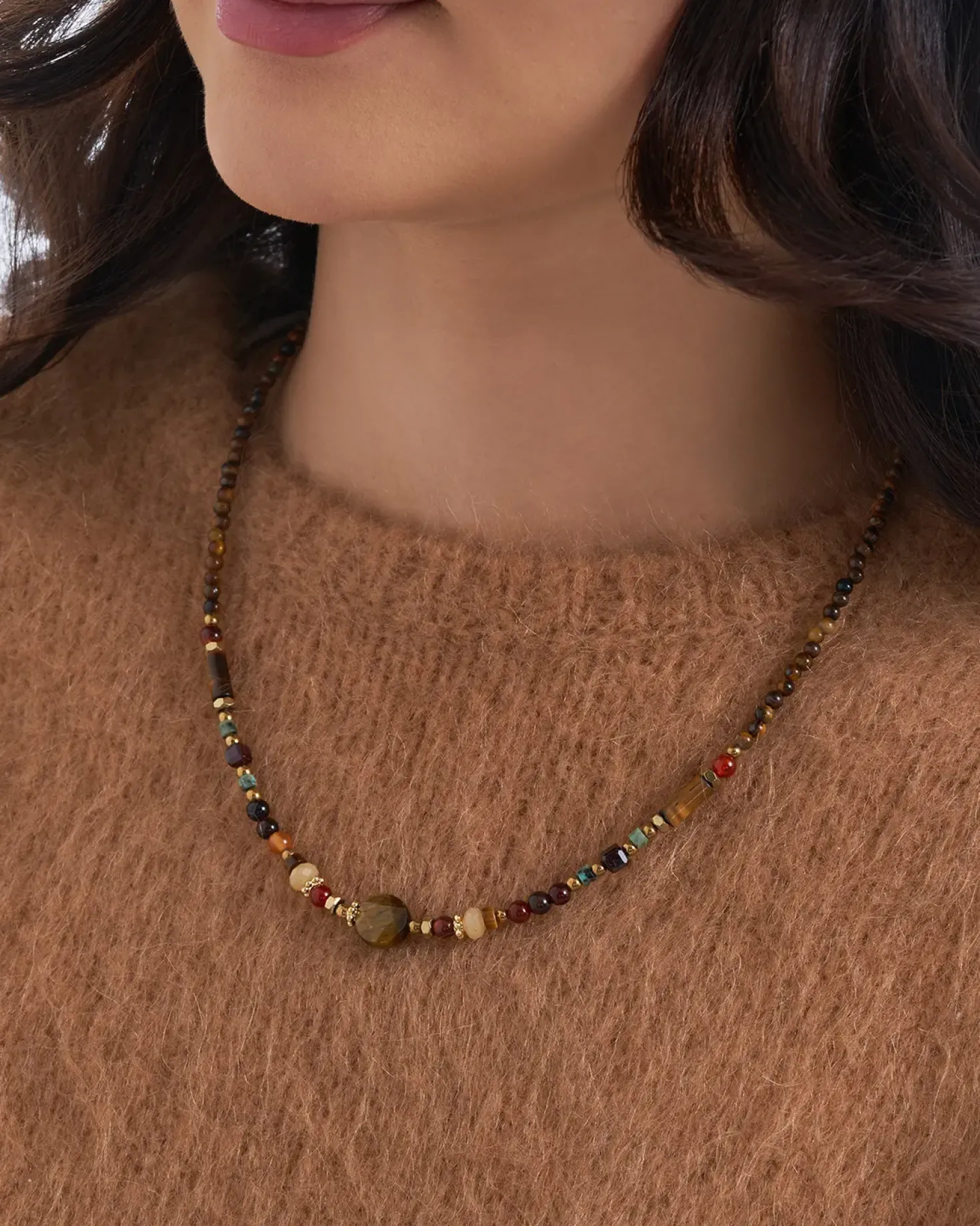 Kette - Brown Agate