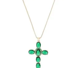 Kette - Emerald Cross