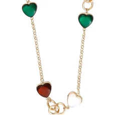 Kette - Emerald Hearts