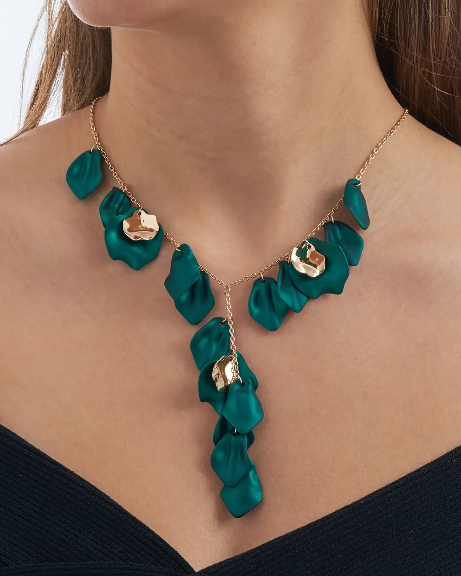 Kette - Emerald Leaves