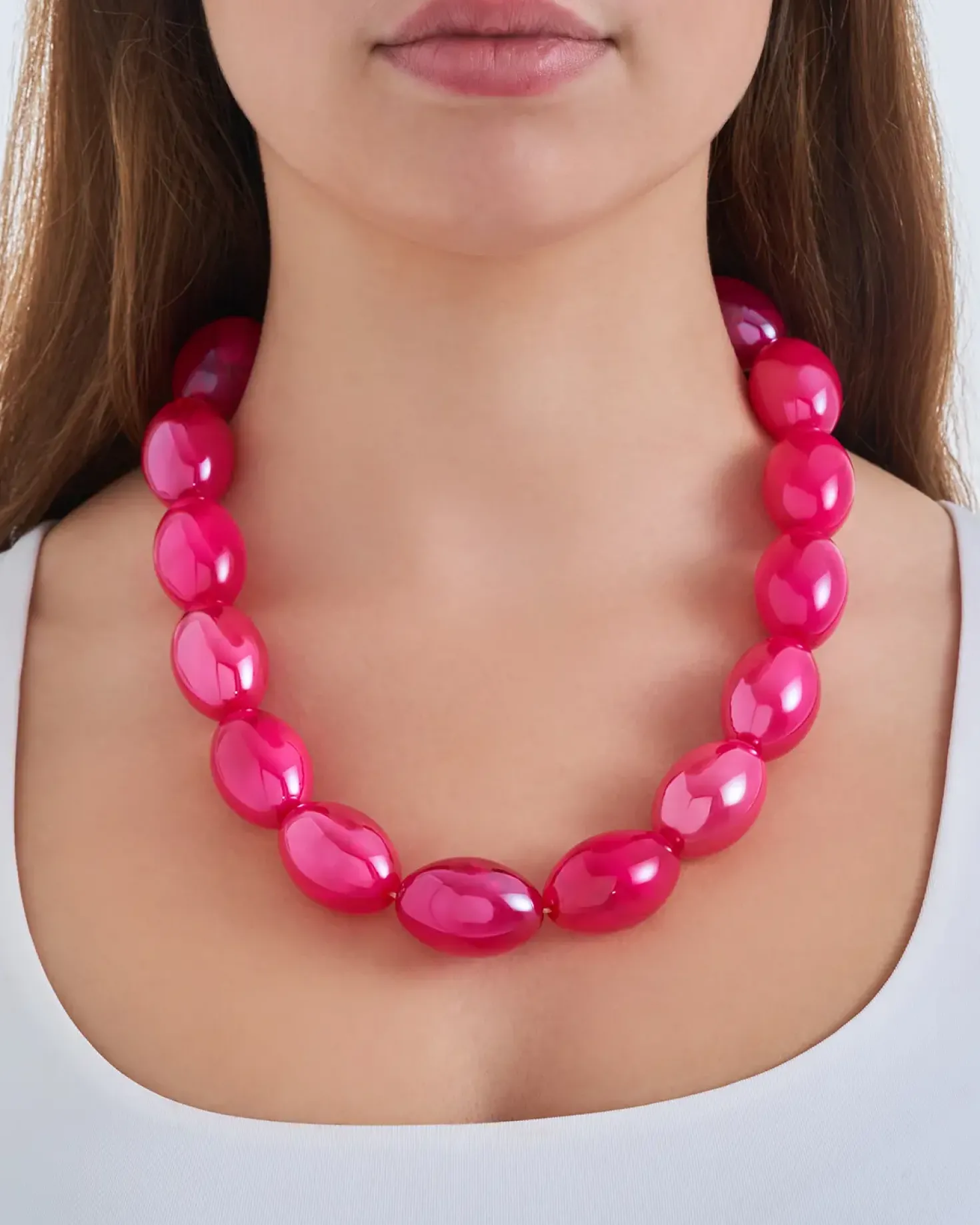 Kette - Fuchsia Marble