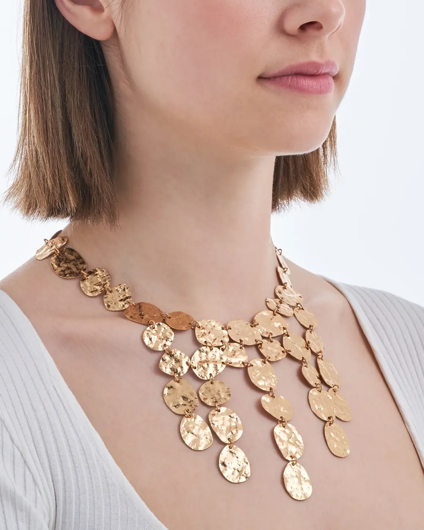 Kette - Hammered Statement