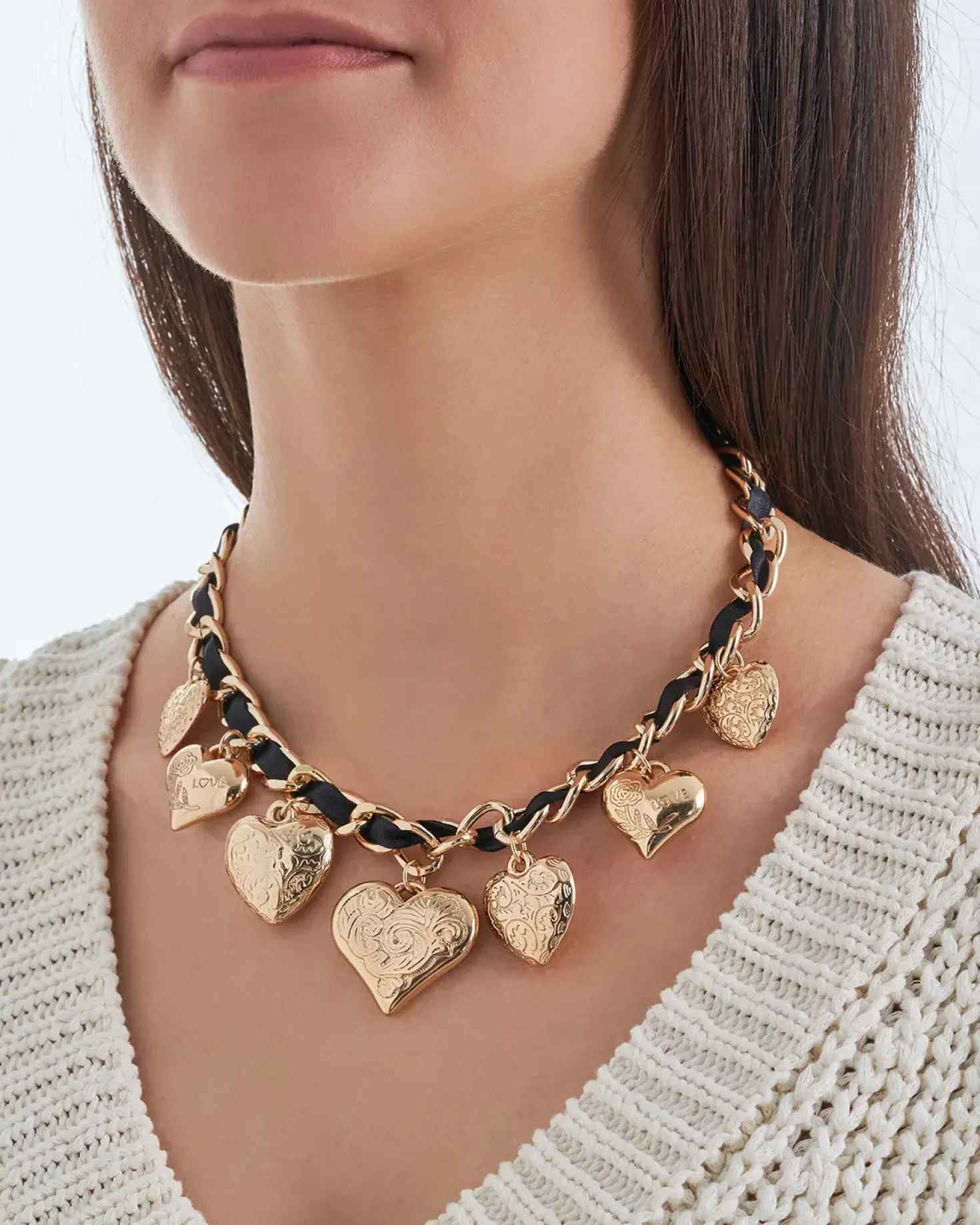 Kette - Heart Pendants