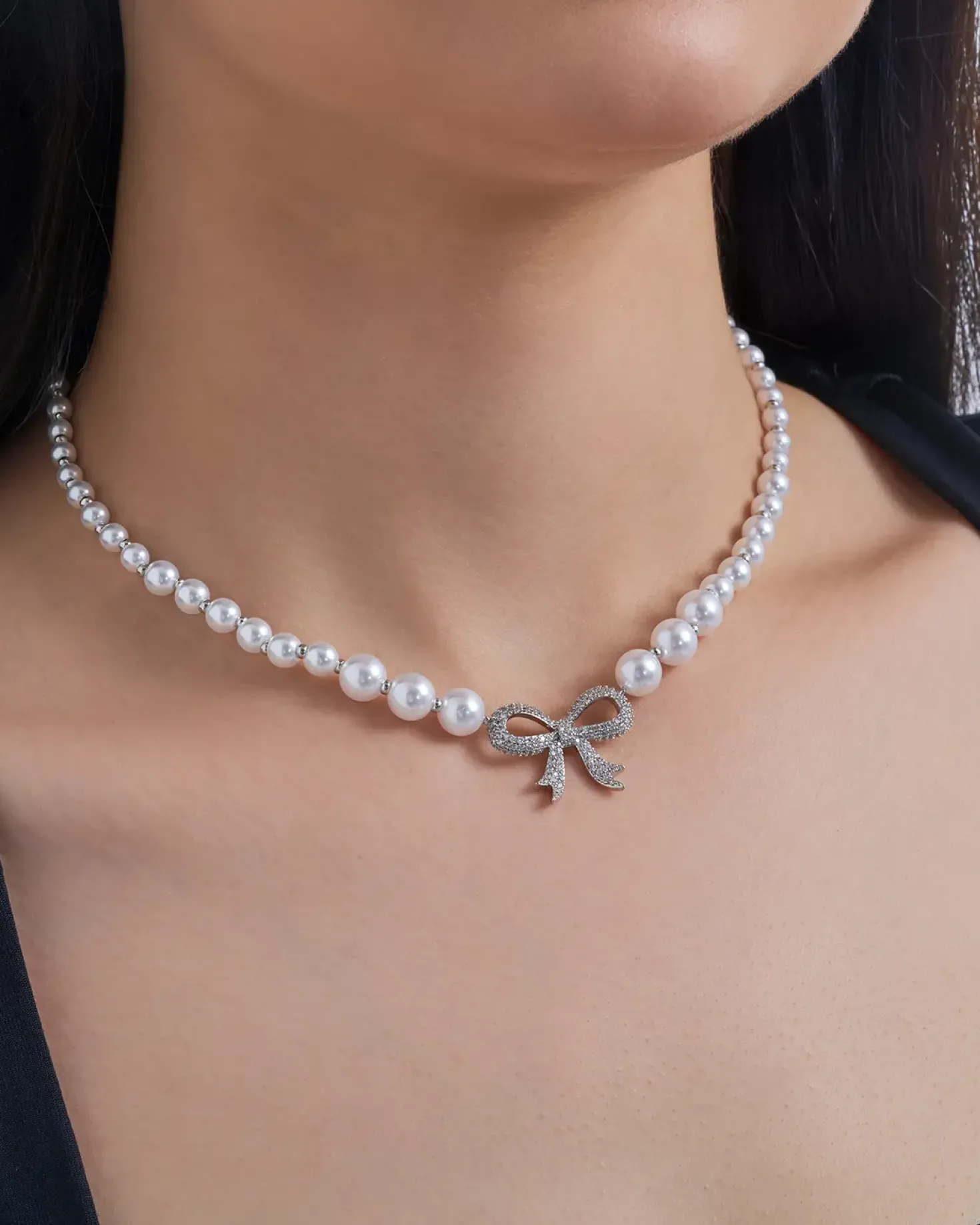 Kette - Pearly Bow