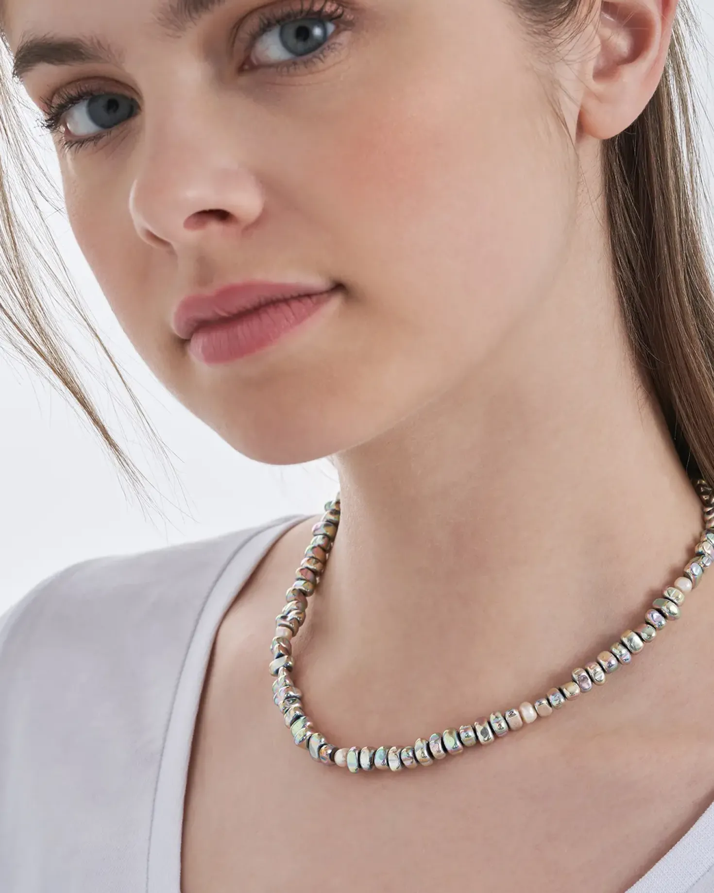 Kette - Rainbow Hematite