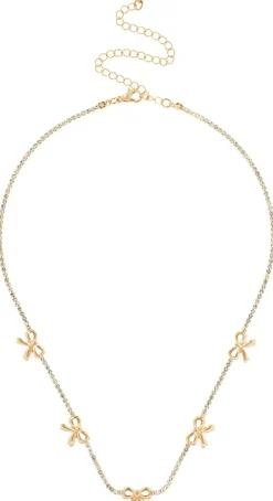 Kette - Rhinestone Bows