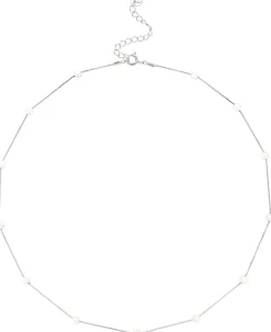 Kette - Rhodium Pearls