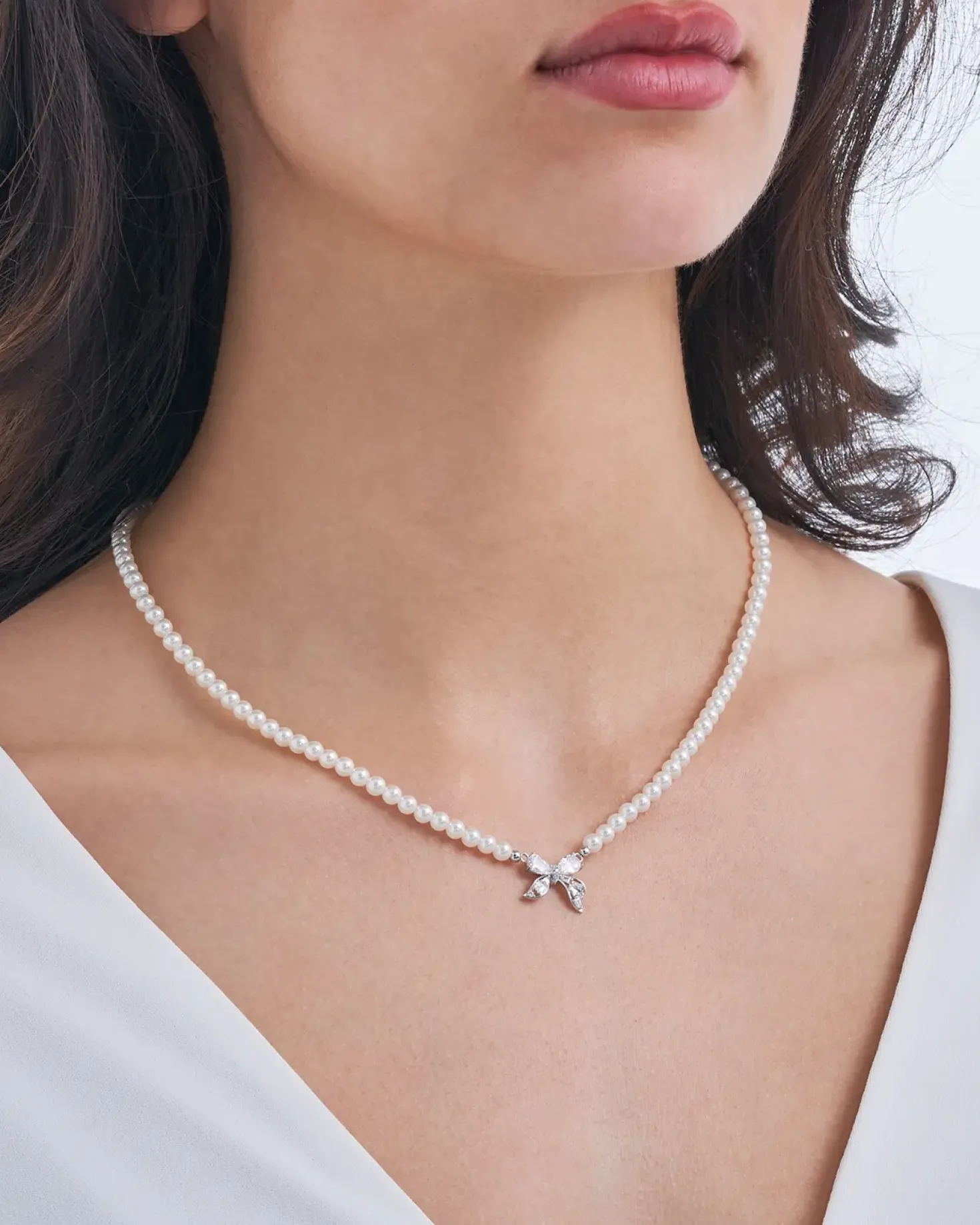 Kette - Ribbon Pearls