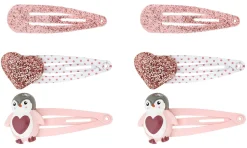 Kinder Haarclips - Glitzer Pinguin