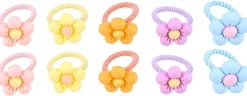 Kinder Haargummi-Set - Happy Flowers