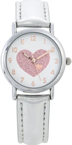 Kinder Uhr - Glitter Heart