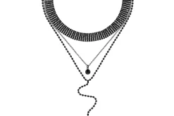 Layering Kette - Black Glamour