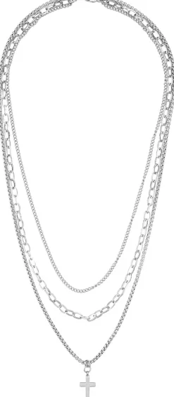 Layering Kette - Bold Cross