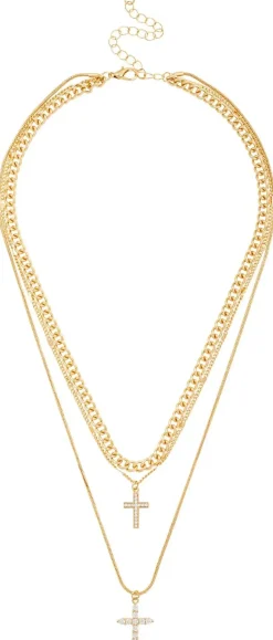 Layering Kette - Double Cross