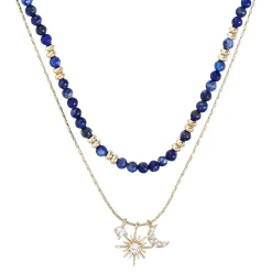 Layering Kette - Fine Blue