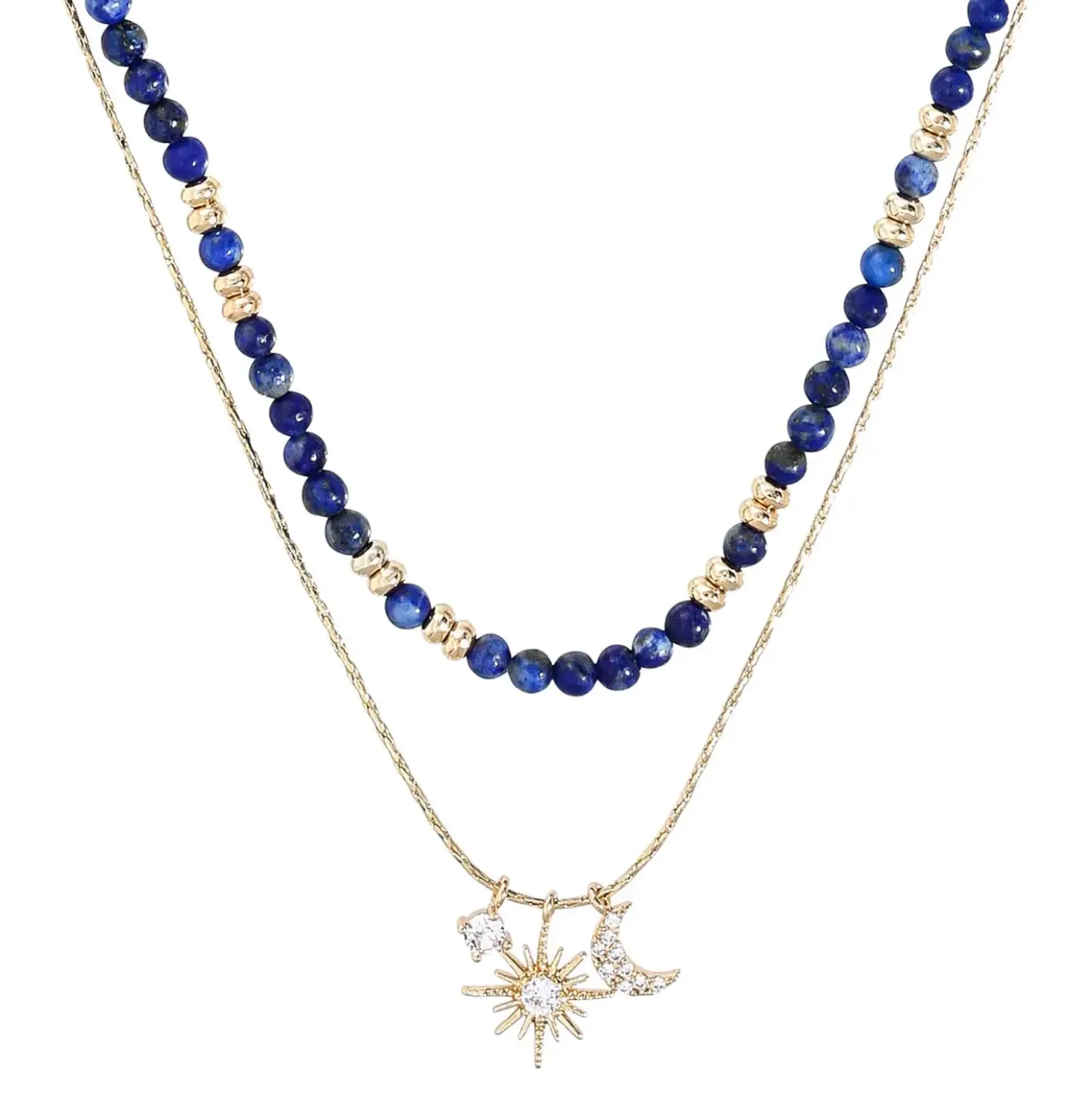 Layering Kette - Fine Blue