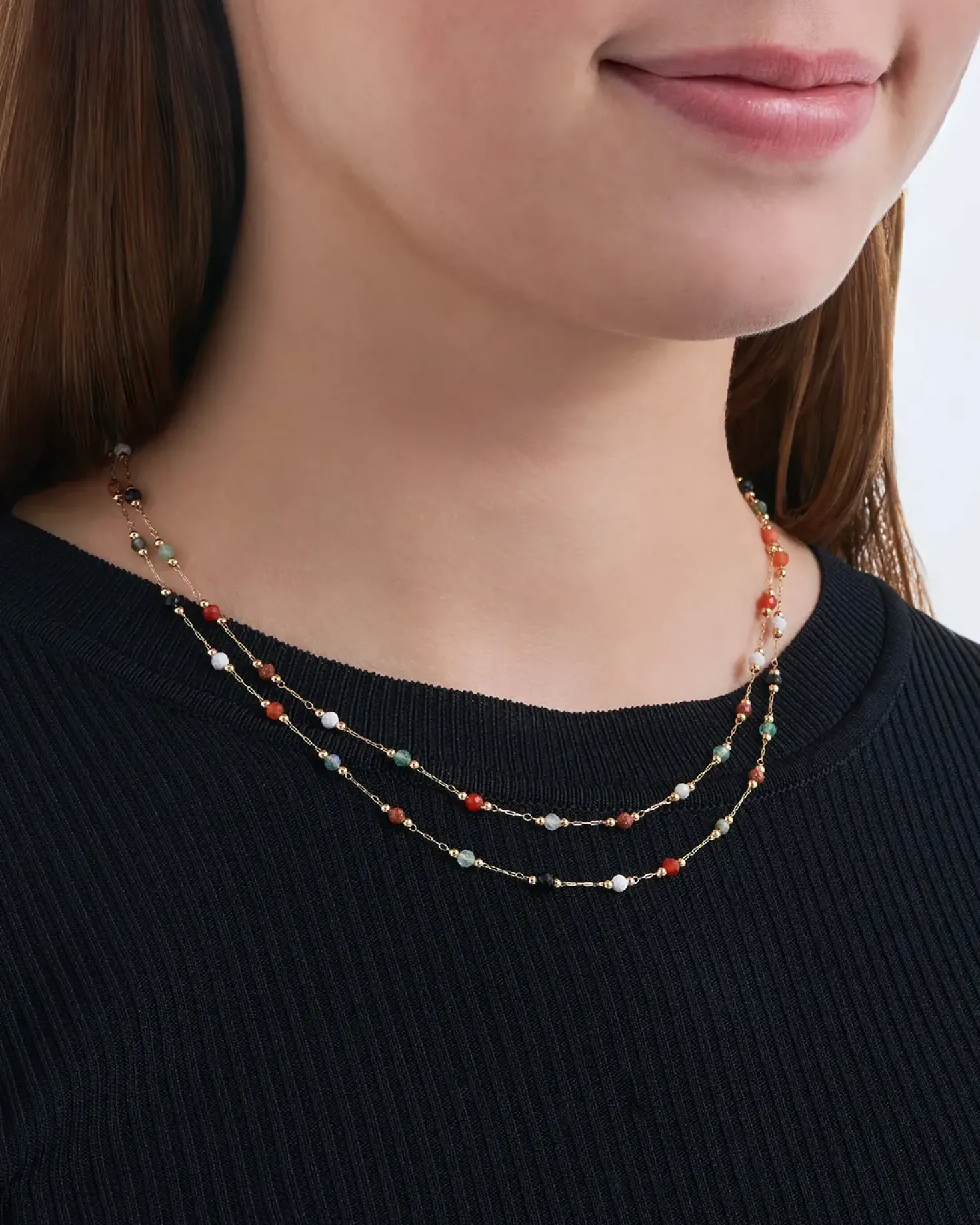 Layering Kette - Gemstone Harmony