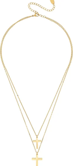 Layering Kette - Glossy Cross