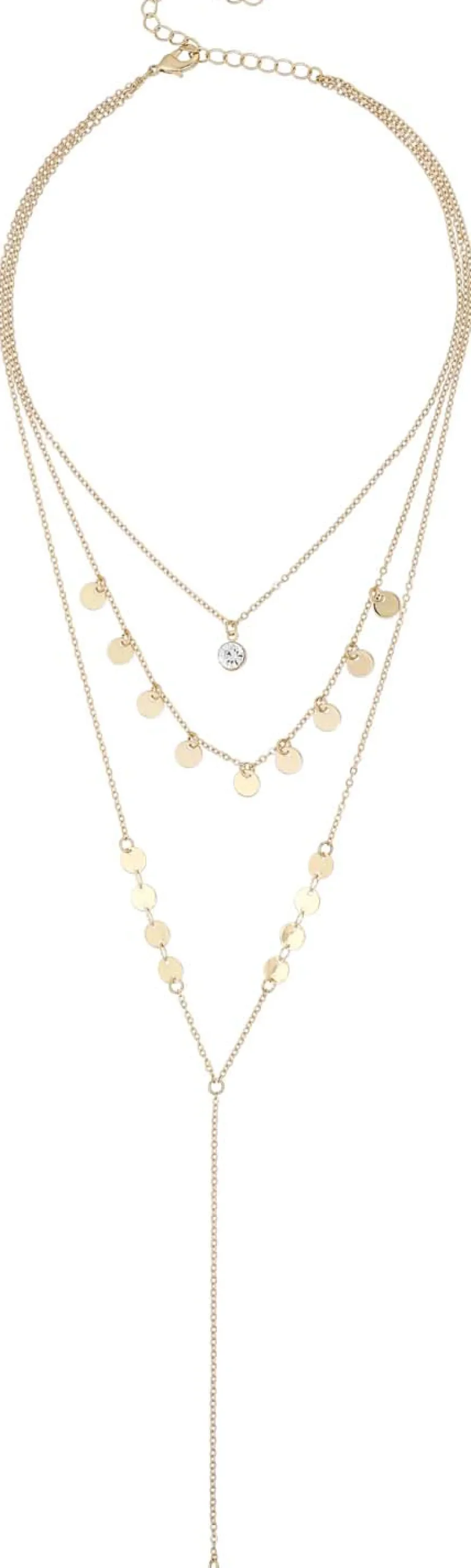 Layering Kette - Golden Plates