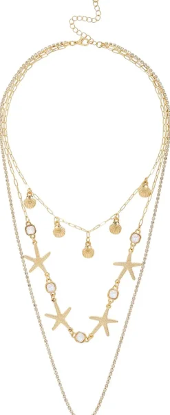 Layering Kette - Golden Shells