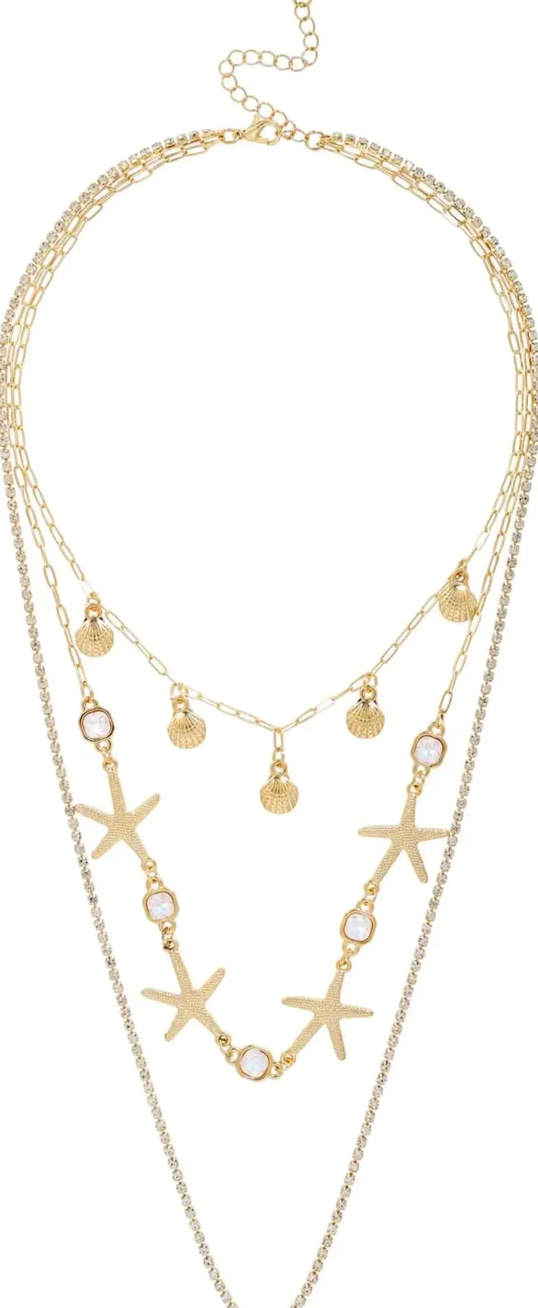 Layering Kette - Golden Shells