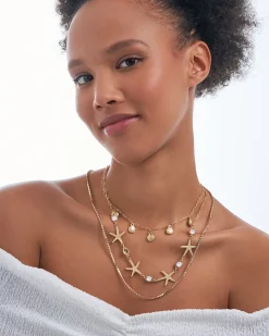 Layering Kette - Golden Shells