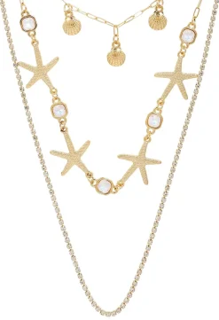 Layering Kette - Golden Shells