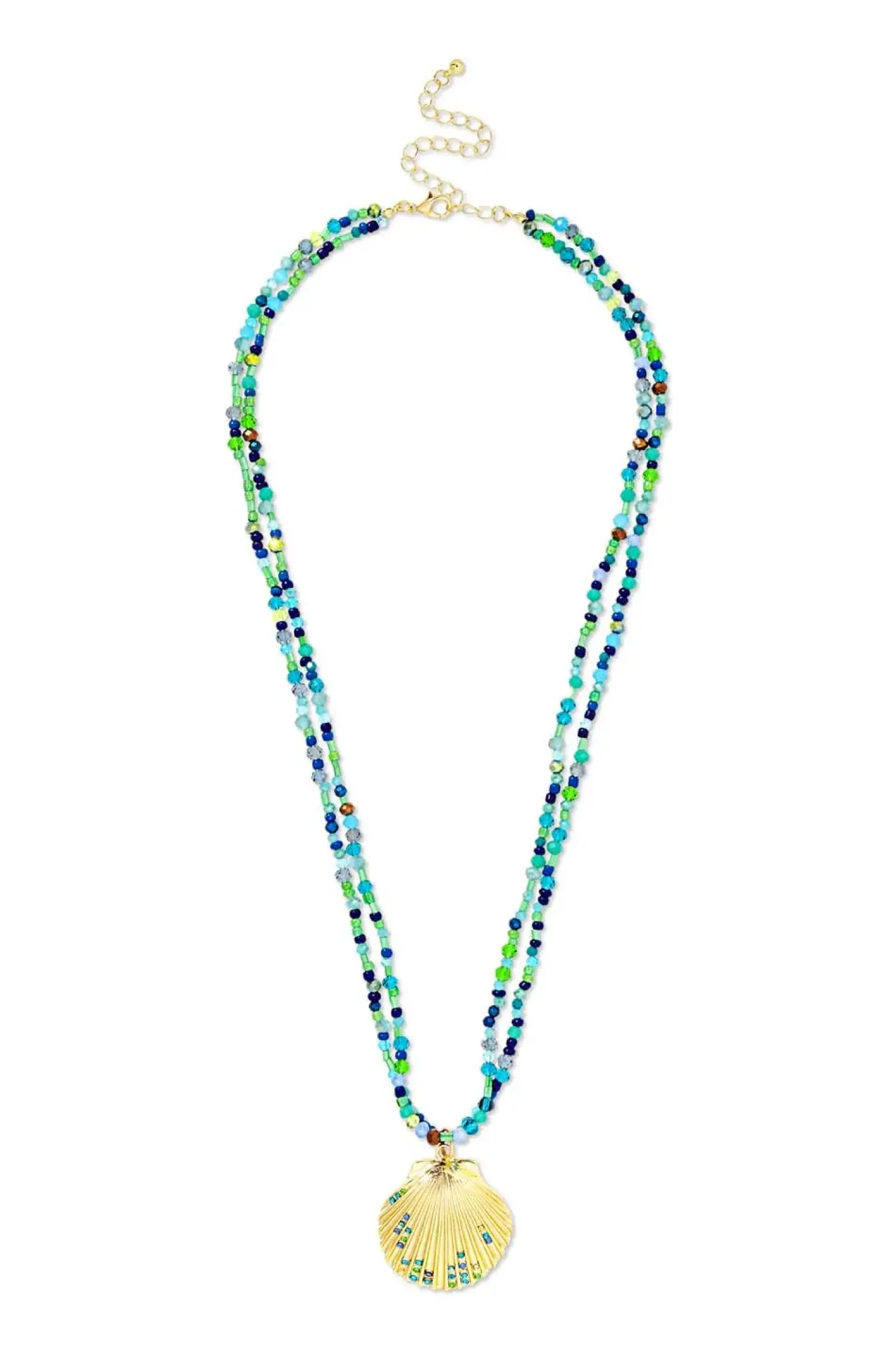 Layering Kette - Green Glass