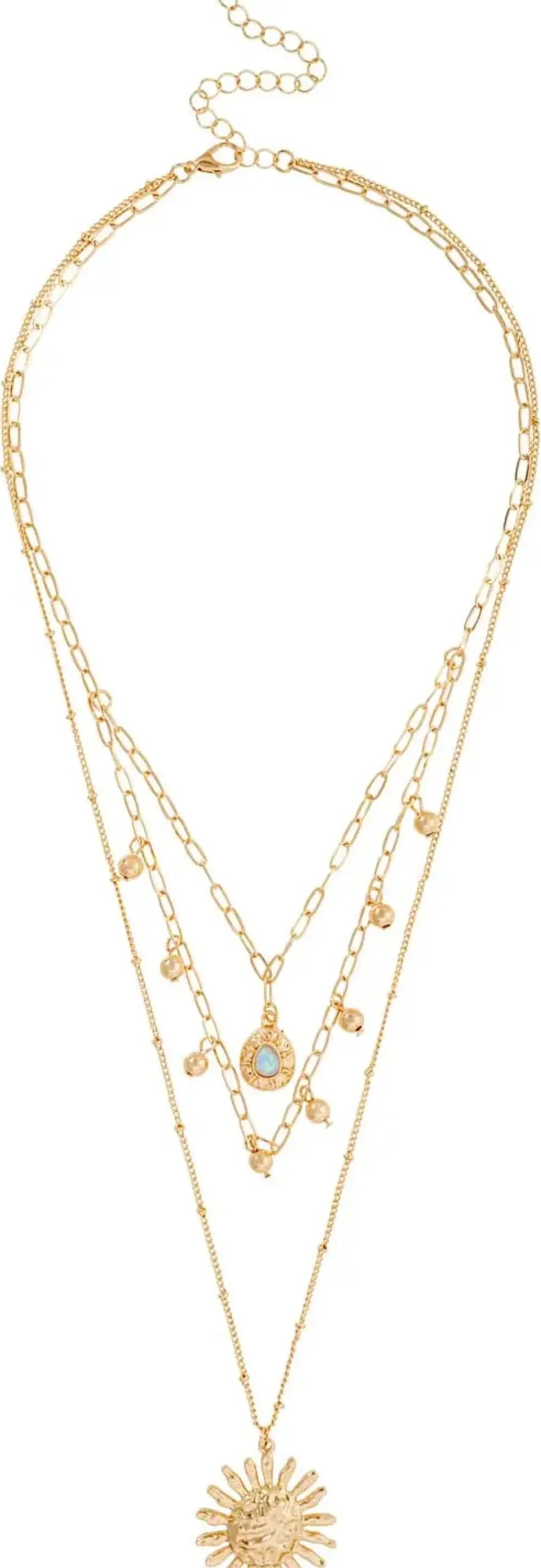 Layering Kette - Hammered Sun