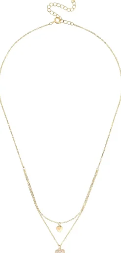 Layering Kette - Heart Duo
