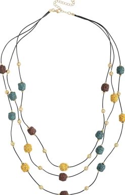 Layering Kette - Lava Stone