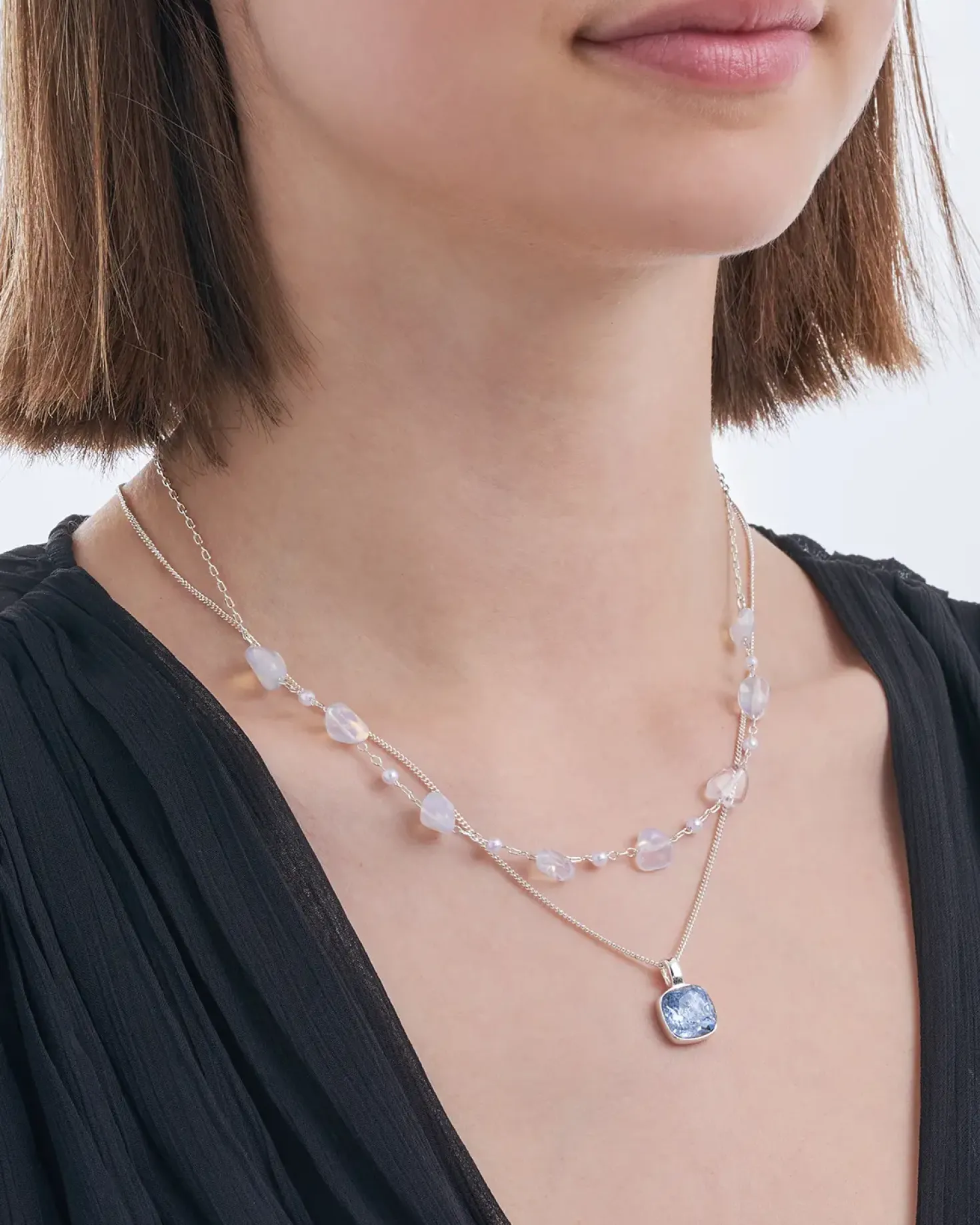 Layering Kette - Moonstone Gleam