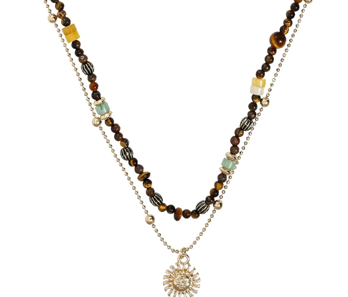 Layering Kette - Nature Jade