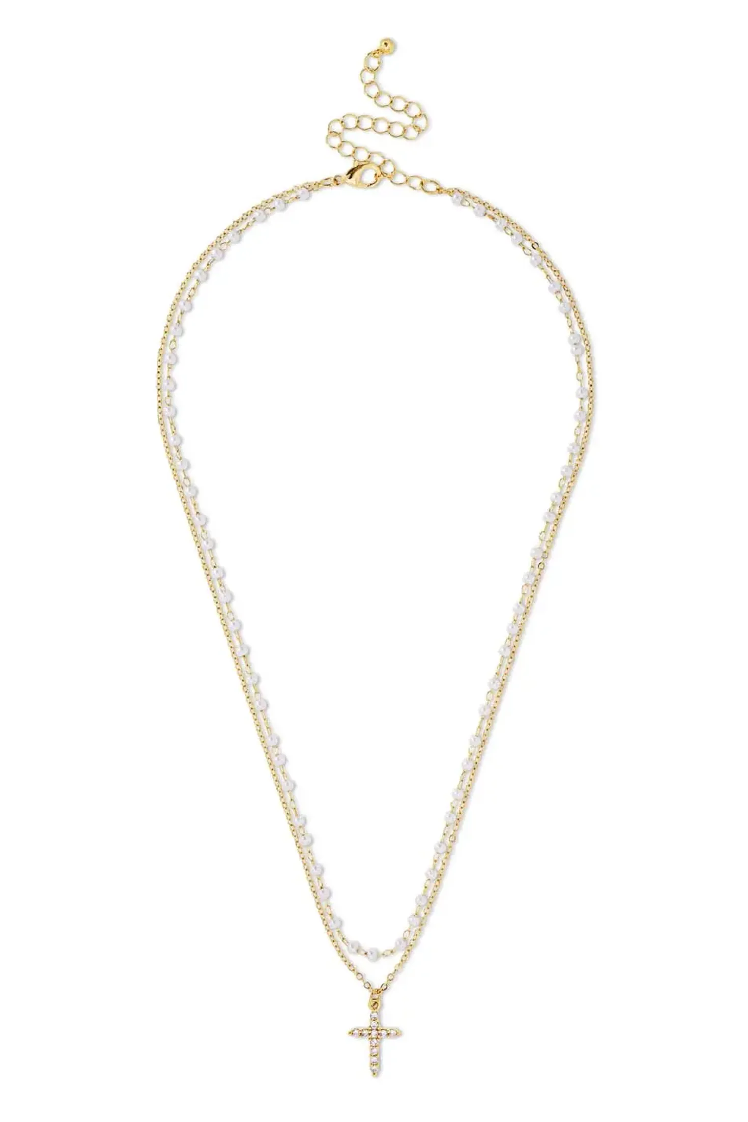 Layering Kette - Pearly Cross