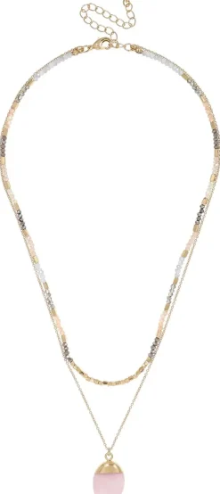 Layering Kette - Purple Gemstone