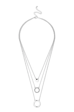 Layering Kette - Silver Circles