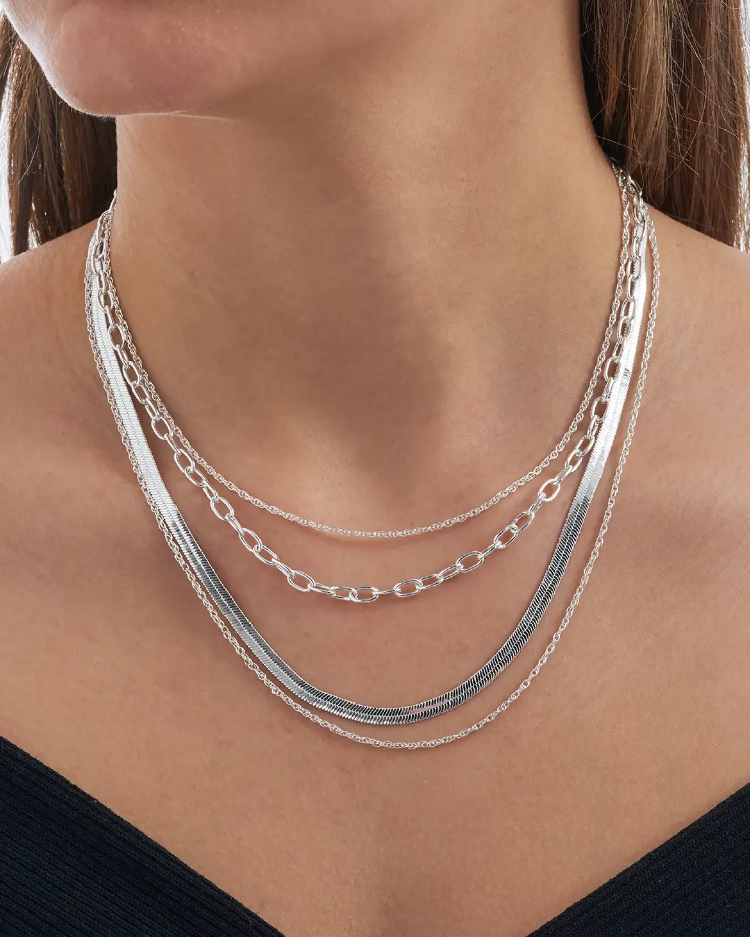 Layering Kette - Silver Shine