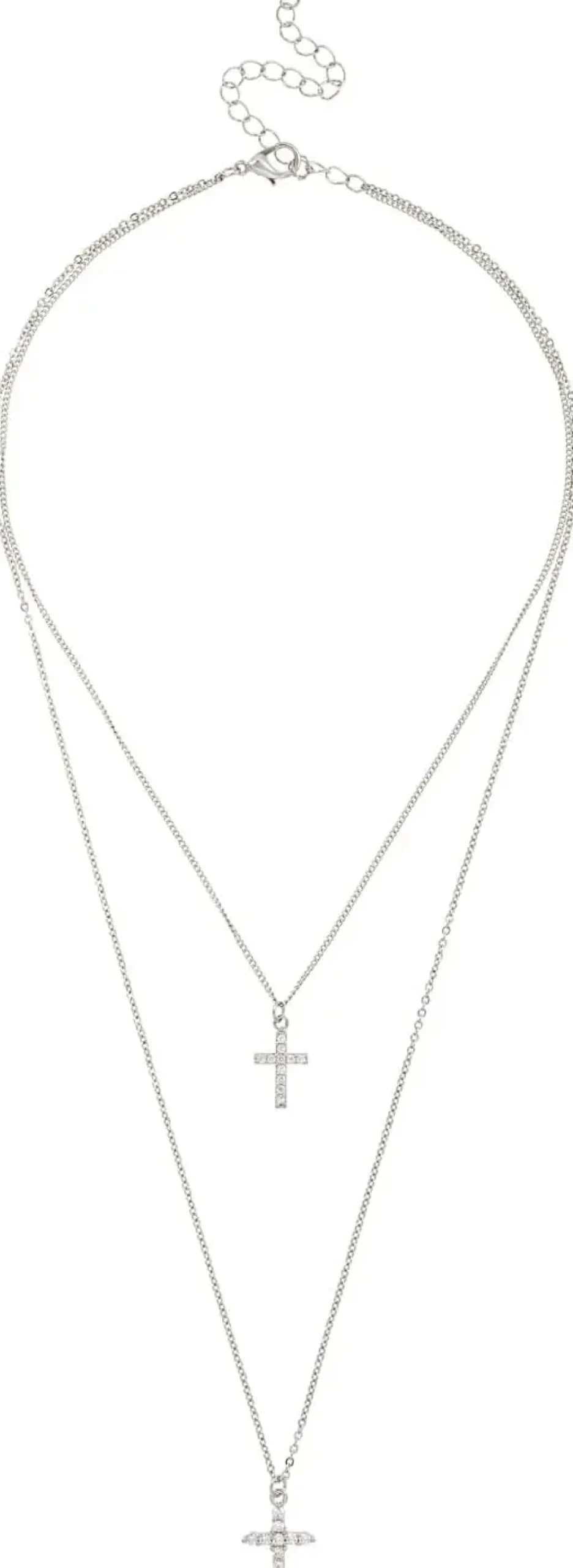 Layering Kette - Sparkle Crosses
