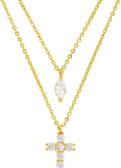 Layering Kette - Sparkling Cross