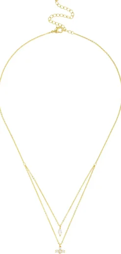Layering Kette - Sparkling Cross
