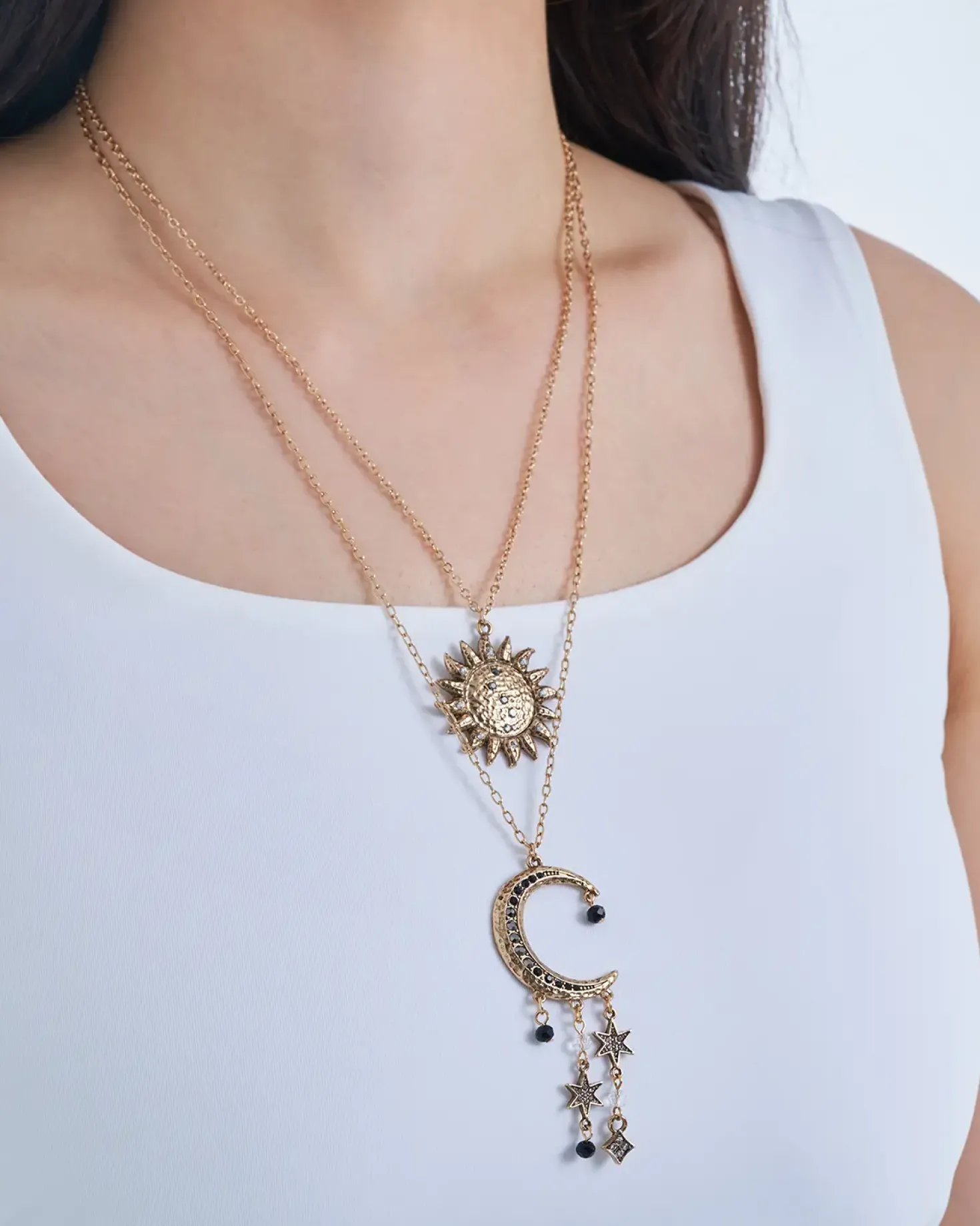 Layering Kette - Sparkling Moon